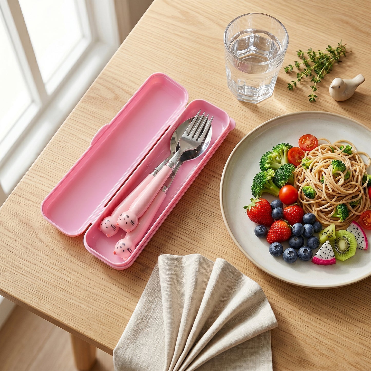 Steel cutlery travel use