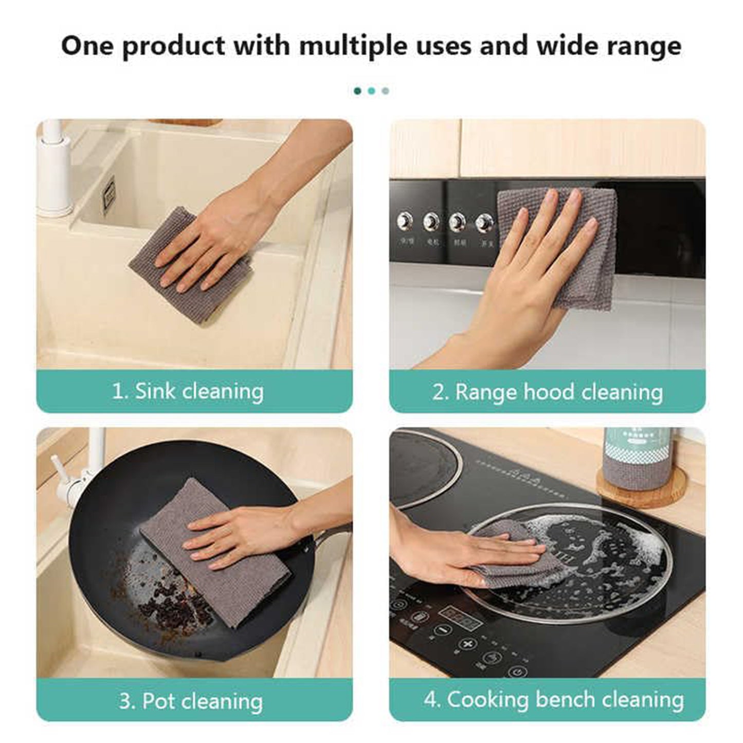 Disposable Cleaning Cloth Roll – 25 Sheets (20x20 cm)