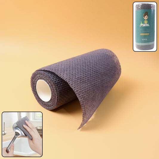 Disposable Cleaning Cloth Roll – 25 Sheets (20x20 cm)