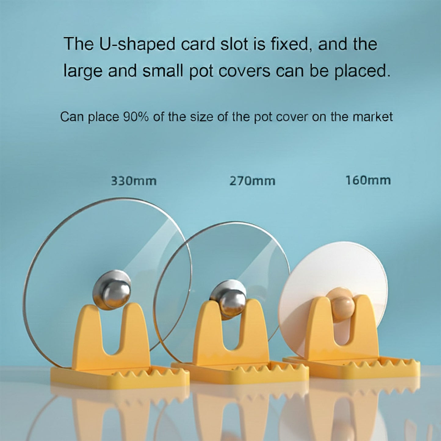Multipurpose Kitchen Lid & Spoon Holder Stand - 1 Pc