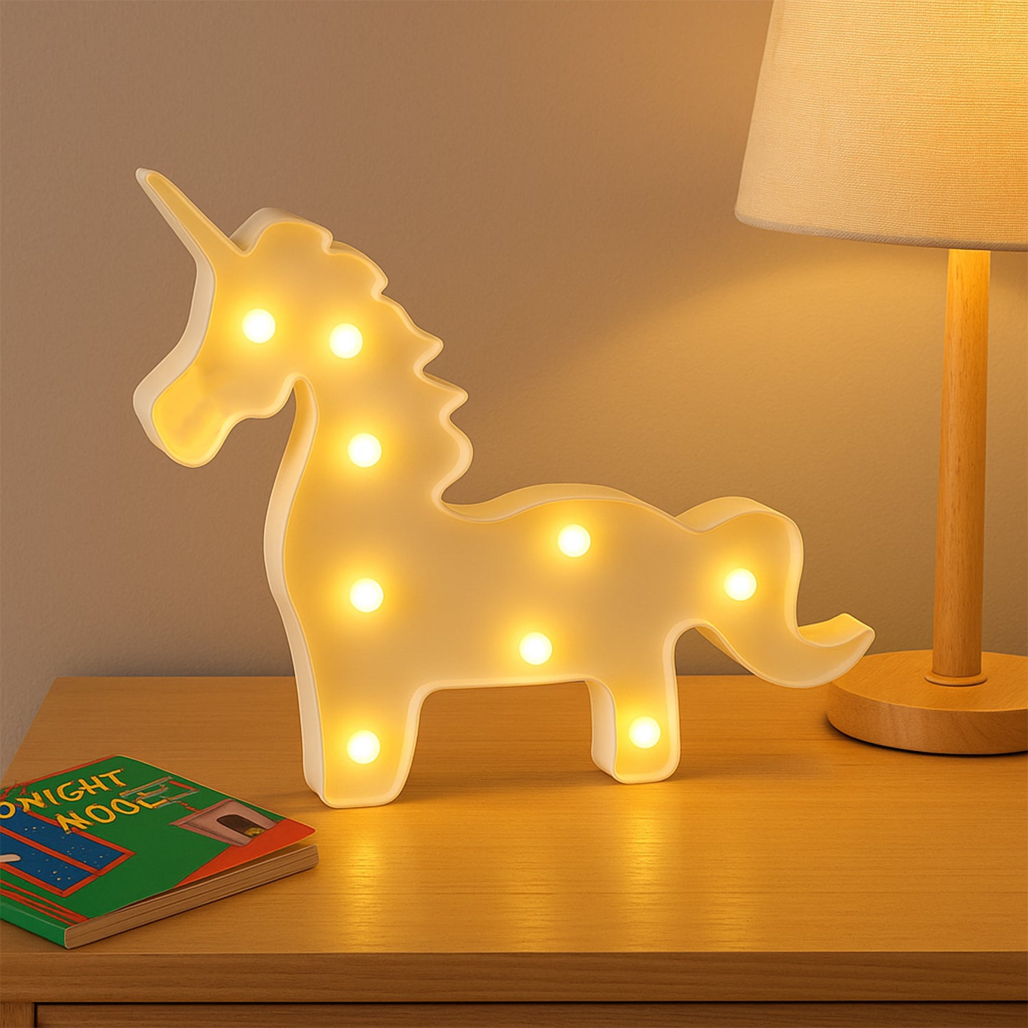Unicorn Shaped LED Decorative Night Light (1 Pc)
