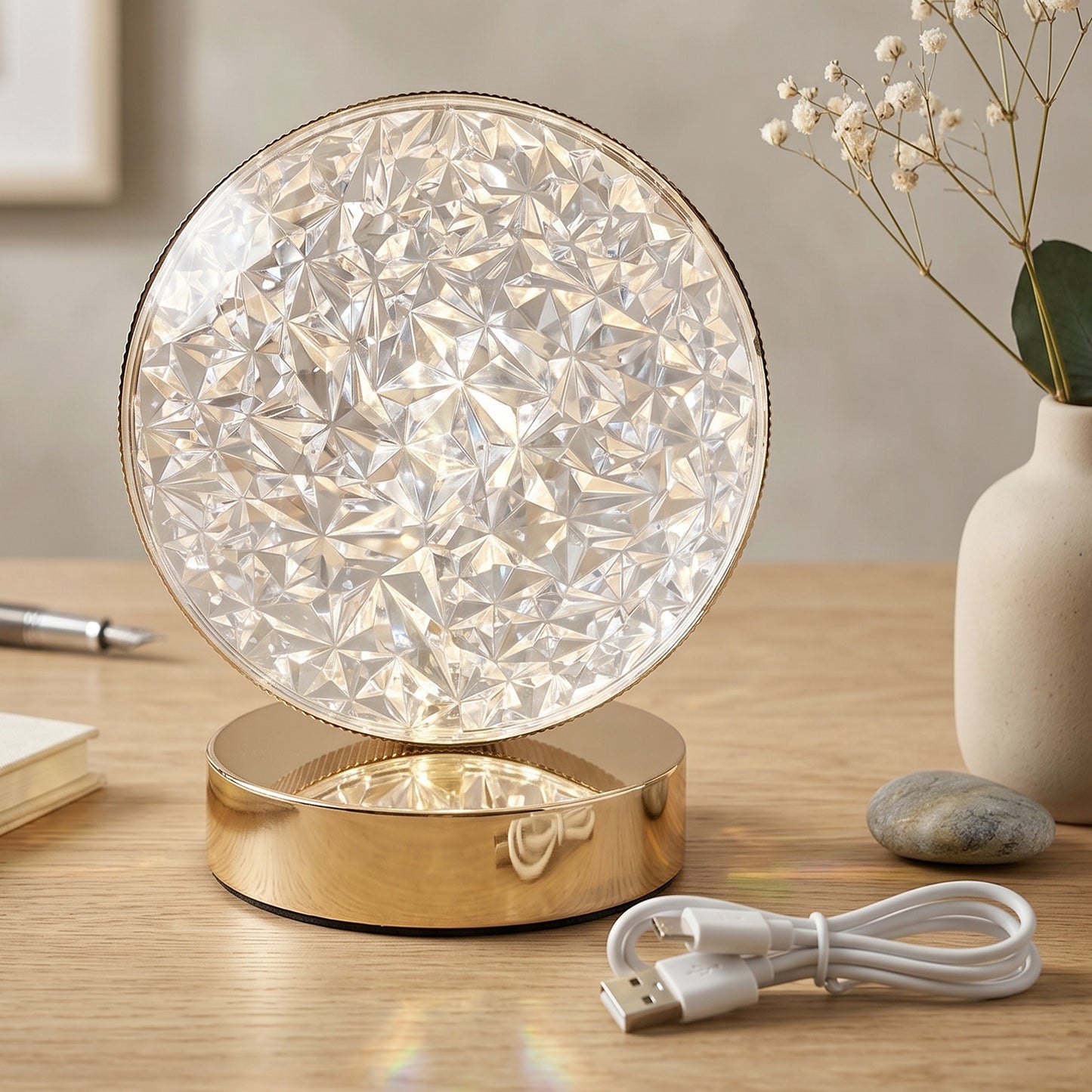 Crystal lamp touch control detail