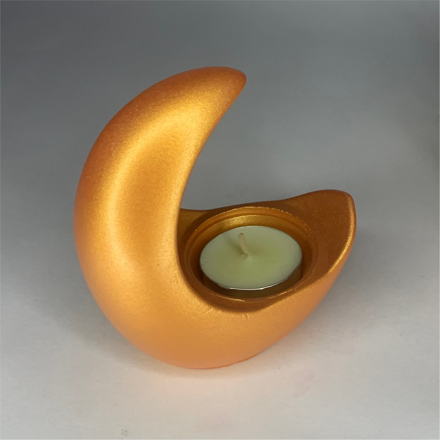 Handmade Moon Diya Tealight Holder – Rose Gold | Decorative Candle Holder for Diwali, Pooja & Home Décor | Unique Gift Item