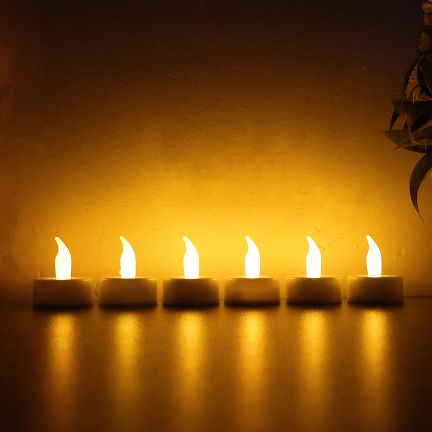 LED Flameless Tealight Candles Lights (6 Pc / Without Remote)