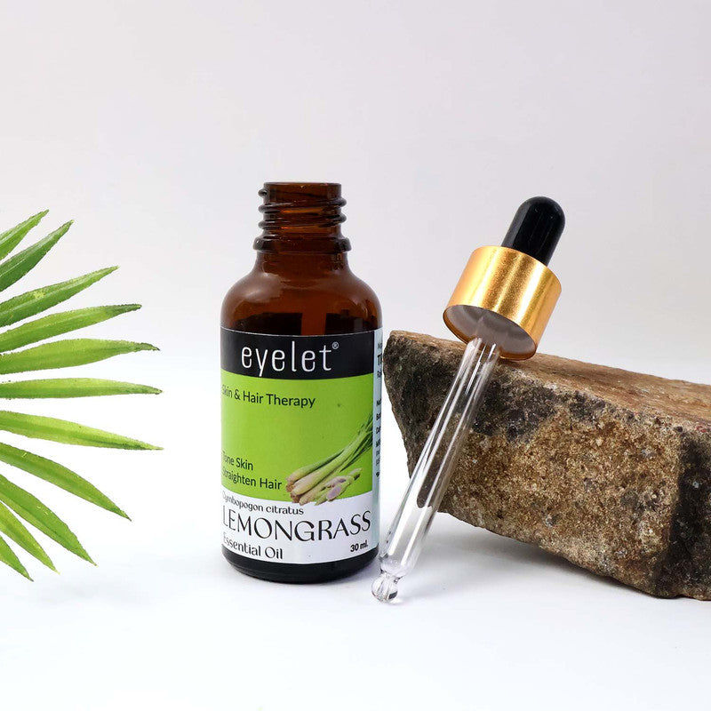 Eyelet Lemongrass Essential Oil Natural Skin & Hair Therapy Oil 30Ml