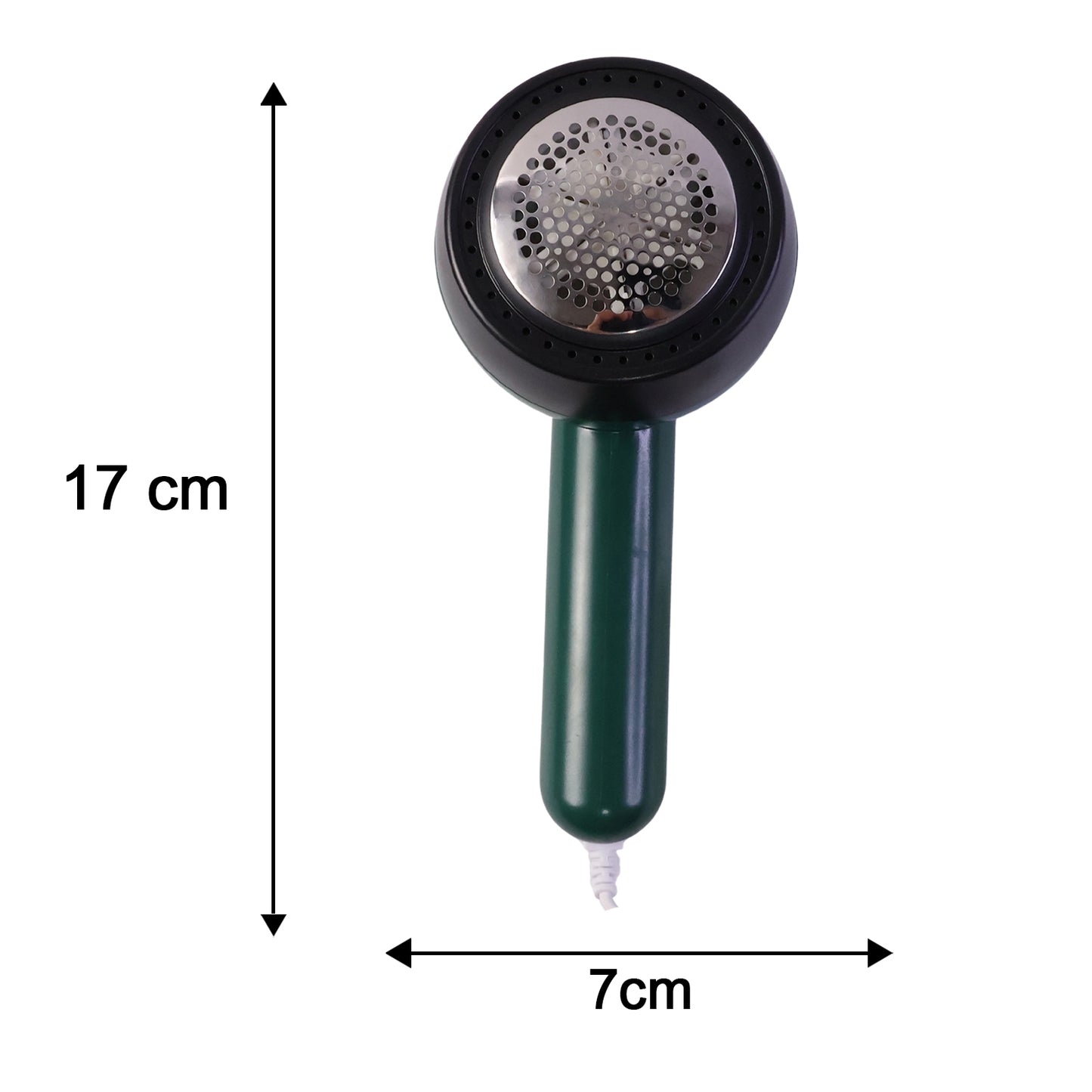 Electric lint remover product size displayed
