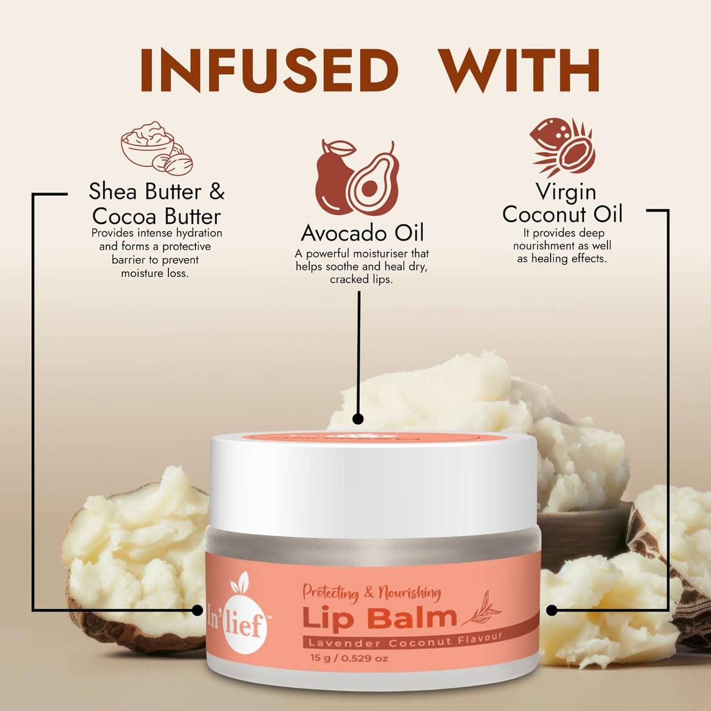In'lief Moisturizing & Nourishing Lip Balm (1 Pc / 15 Gm)