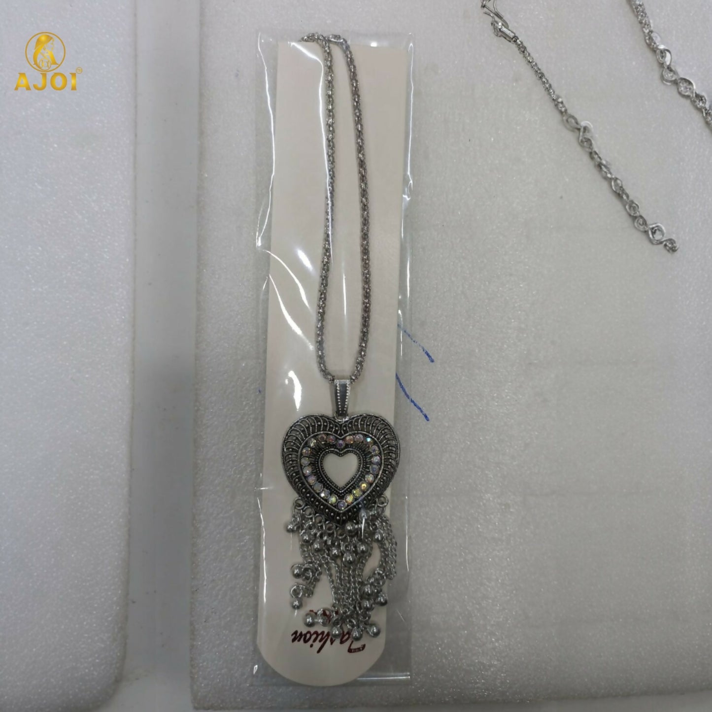 Premium Silver Oxidised Heart Pendant Necklace for Women