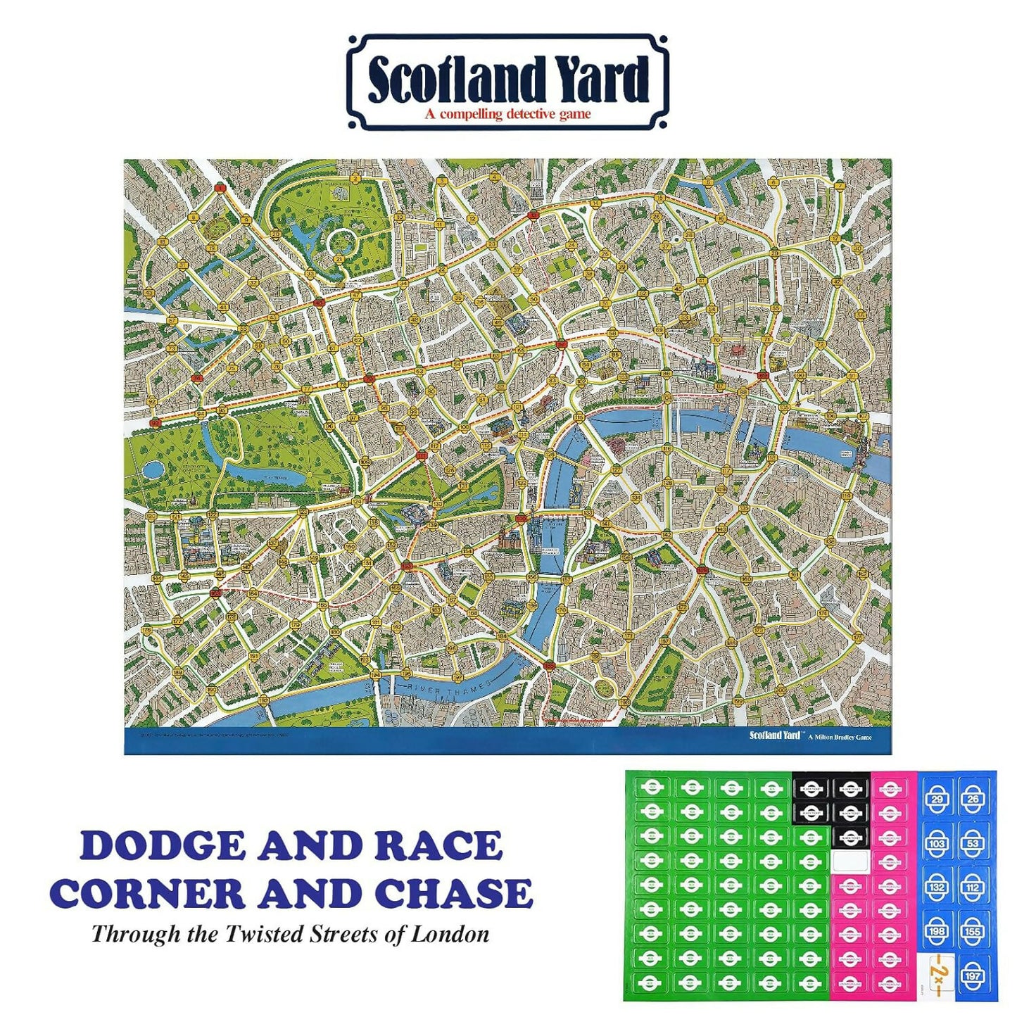Scotland Yard Detective Strategy Board Game – Classic Mystery Chase Game for Family and Friends