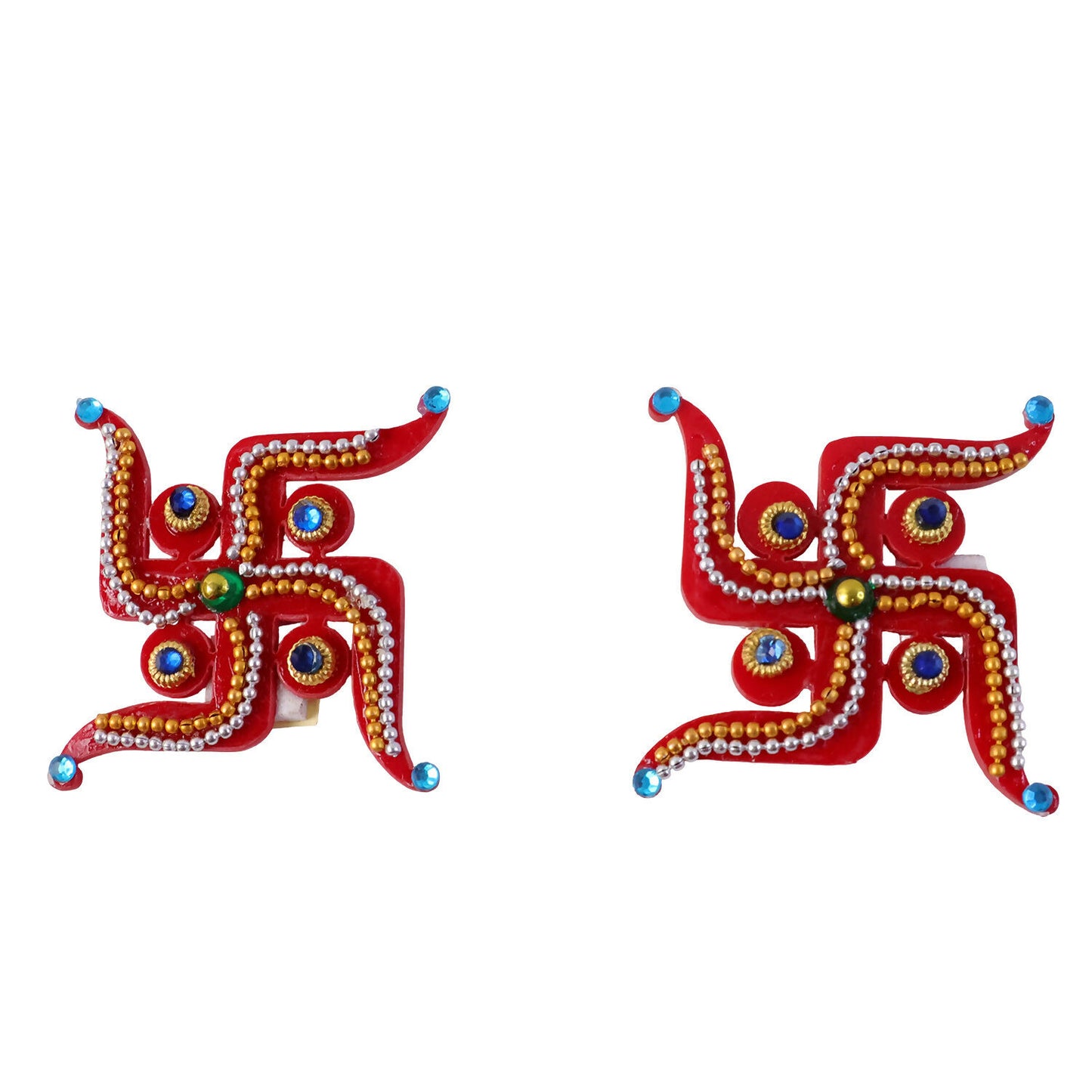 Swastik Door Hanging | Red Acrylic | Pair for Diwali and Puja