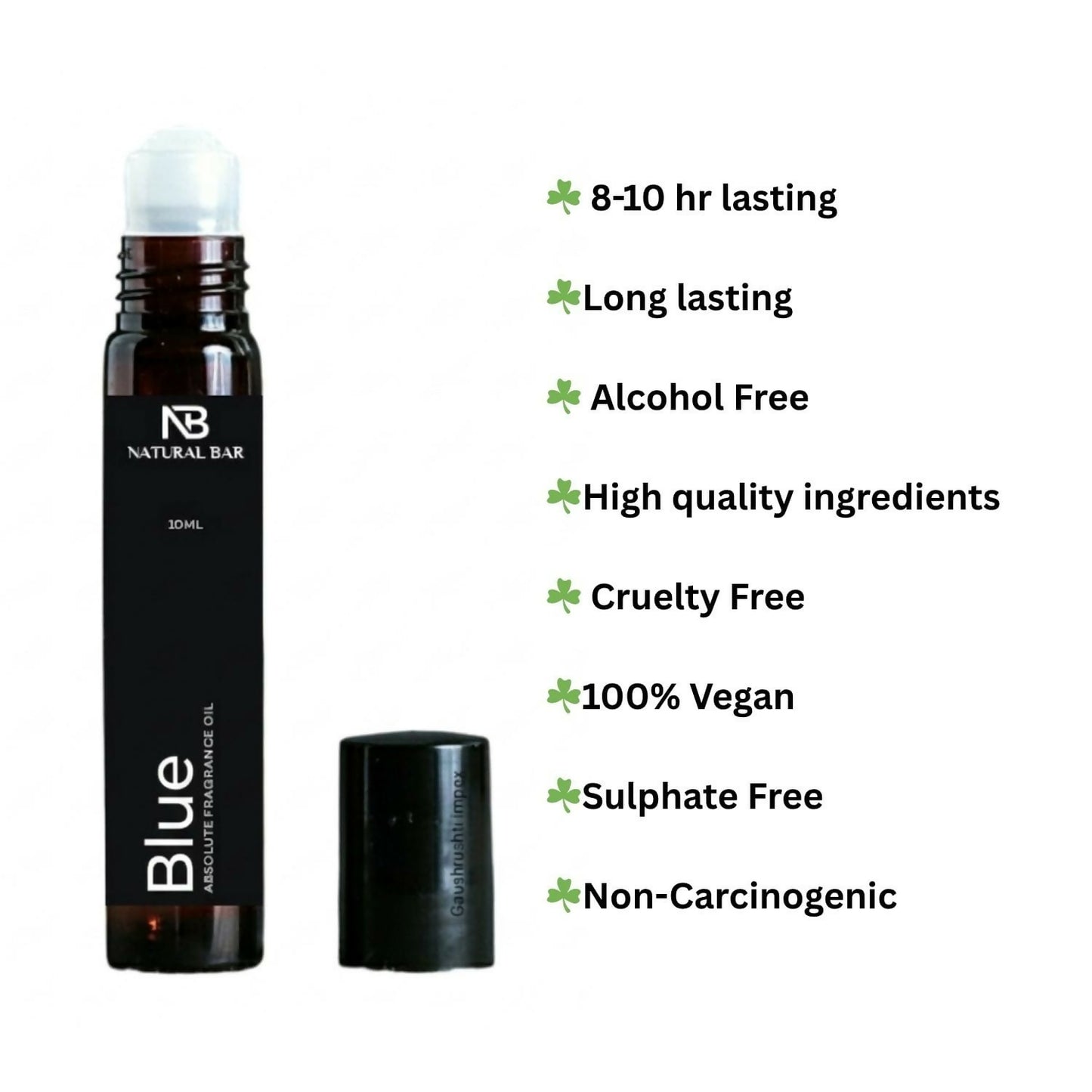 Application of Blue Luxury Attar Roll On on pulse point for lasting scent