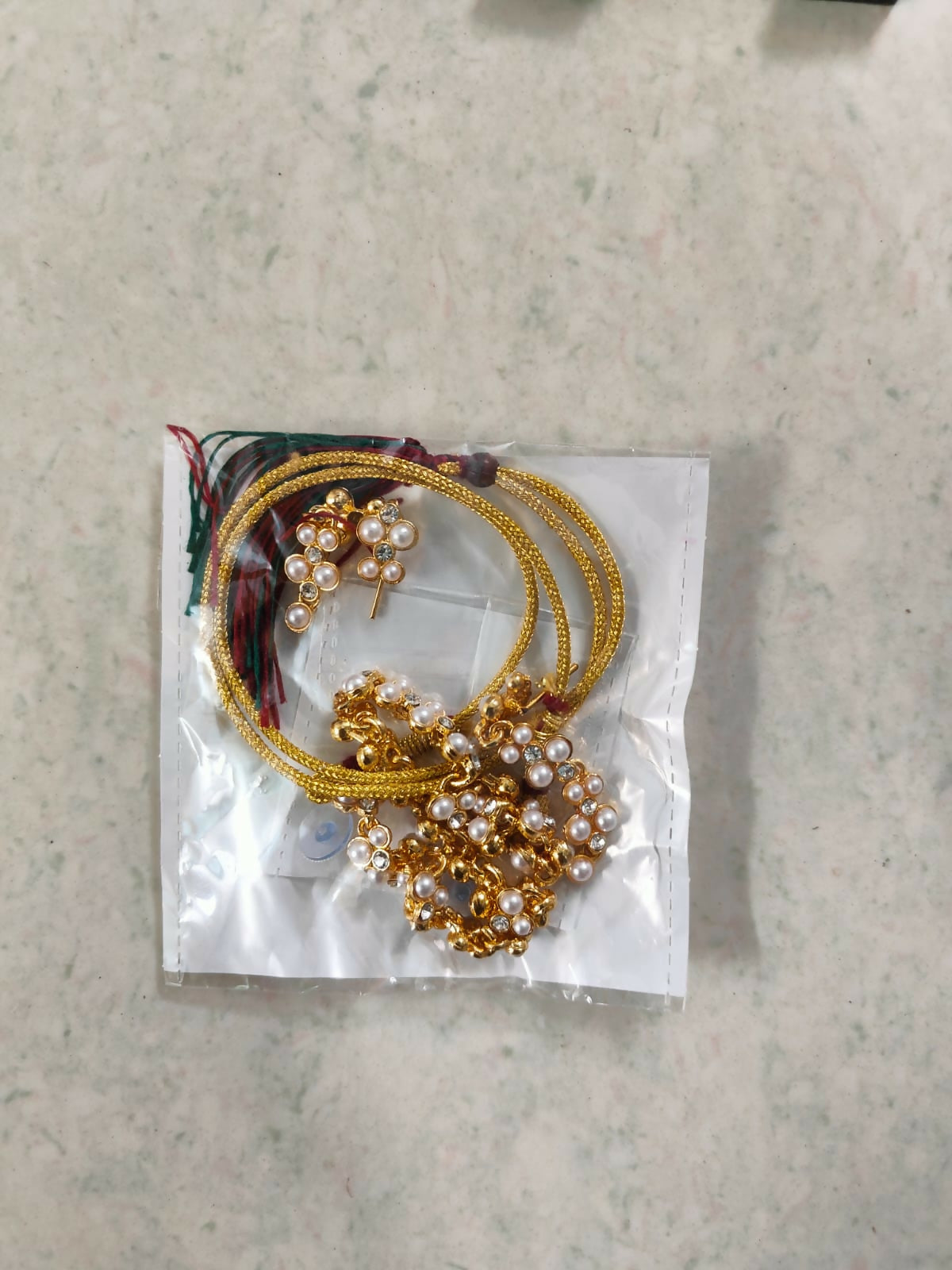 Romantic Rose Gold American Diamond Teardrop Set