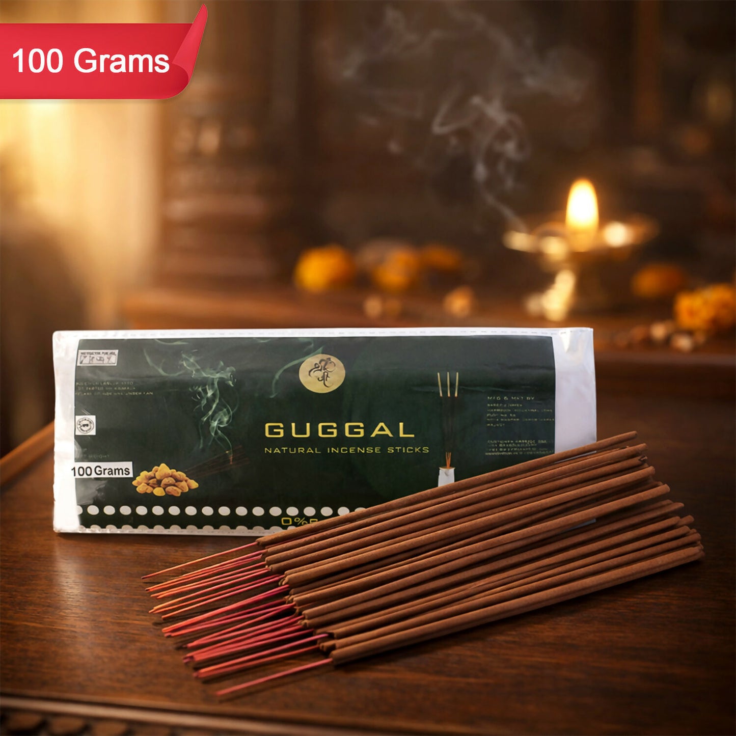 Guggal Dry Masala Stick Agarbatti Natural Incense Sticks for Pooja