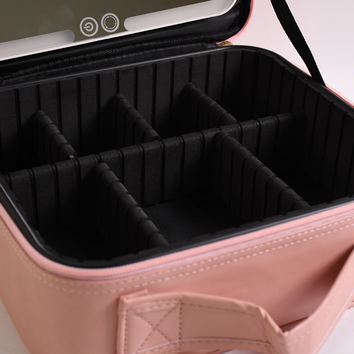 Pink Premium LED Light Makeup Organizer Box (1 Pc)