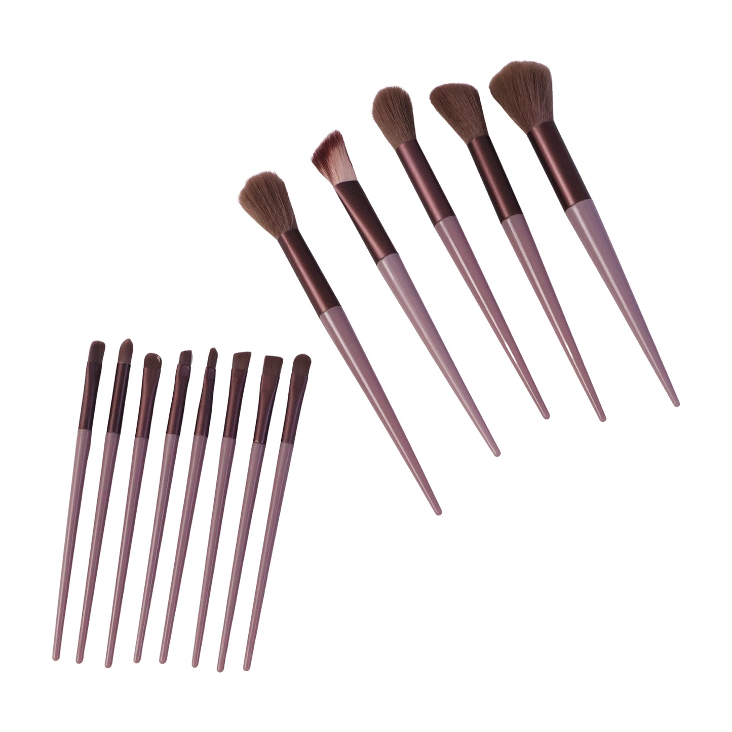 Professional Makeup Brush Set with Pouch Soft Synthetic Bristles (13 Pc Set)