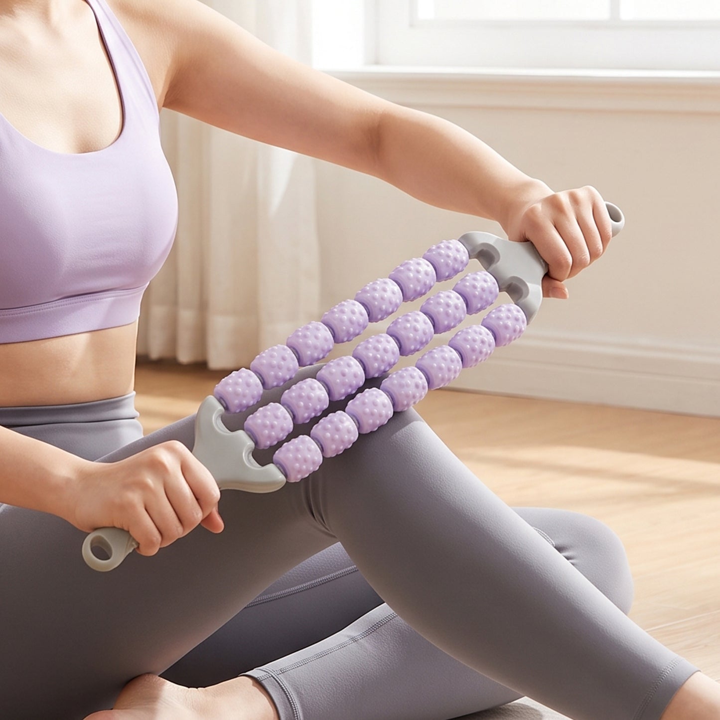 Handheld Muscle Roller Massage Stick for Legs Thighs and Muscle Recovery (1 Pc)