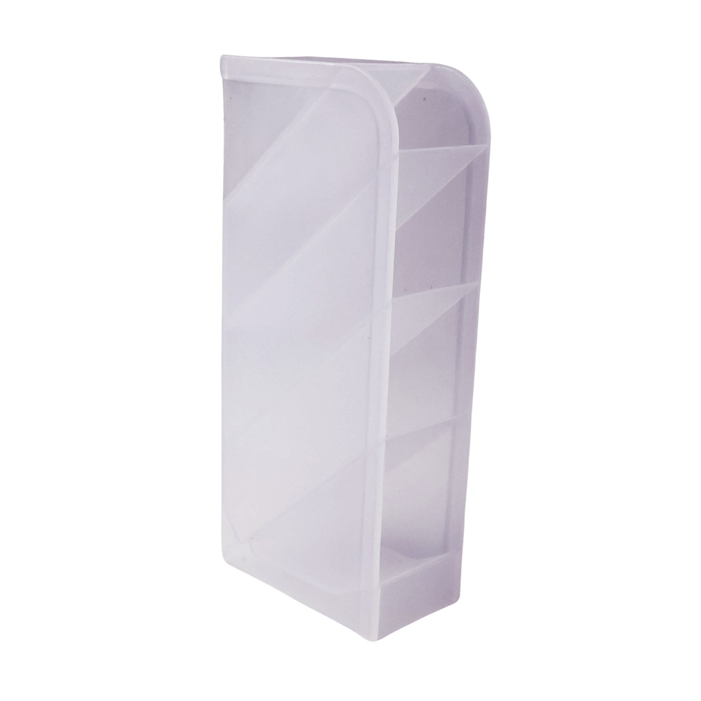 Stationery organizer with transparent compartments