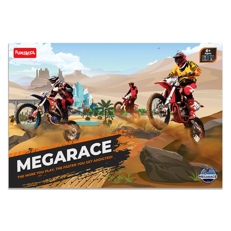 Mega Race Board Game – Fun and Exciting Racing Adventure with Dice, Cards, and Strategy for Kids & Families