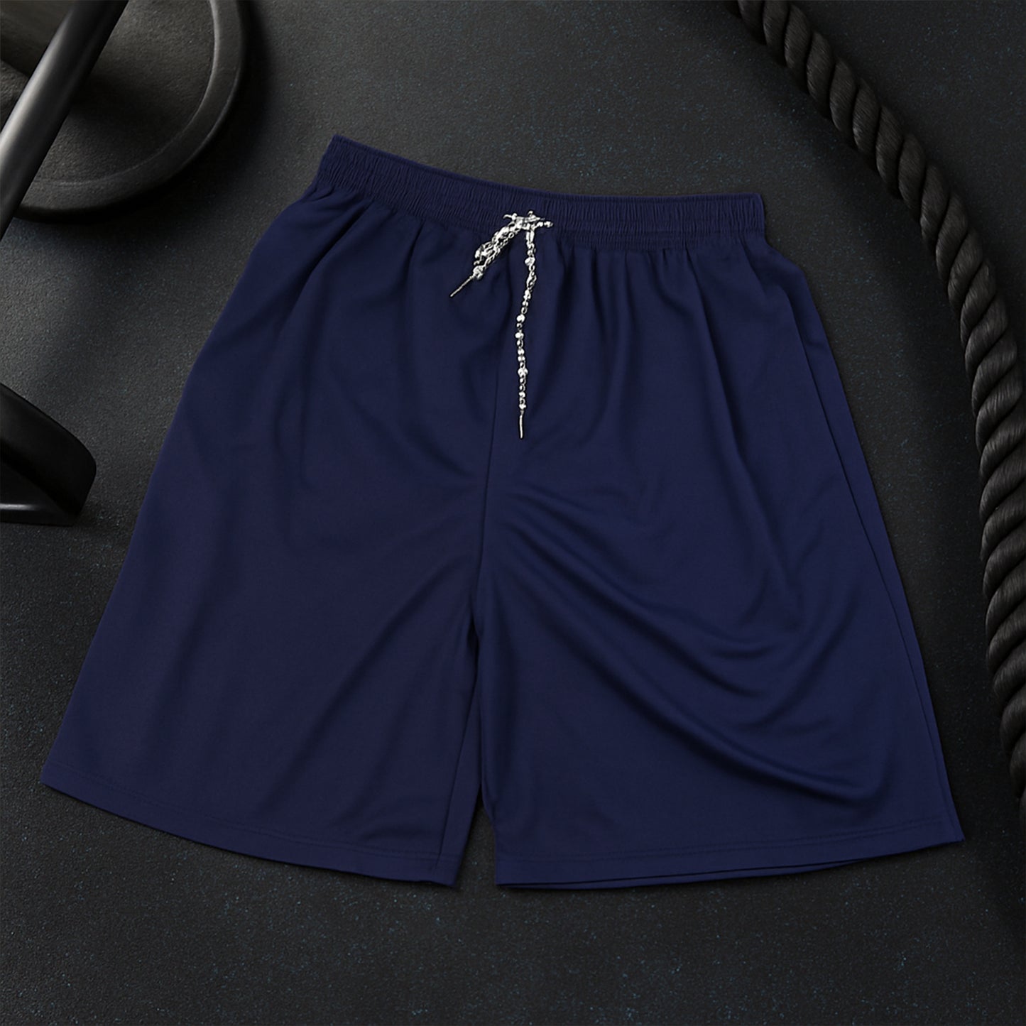 Men’s Sports Shorts with Side Stripe (Medium, 1 Pc)