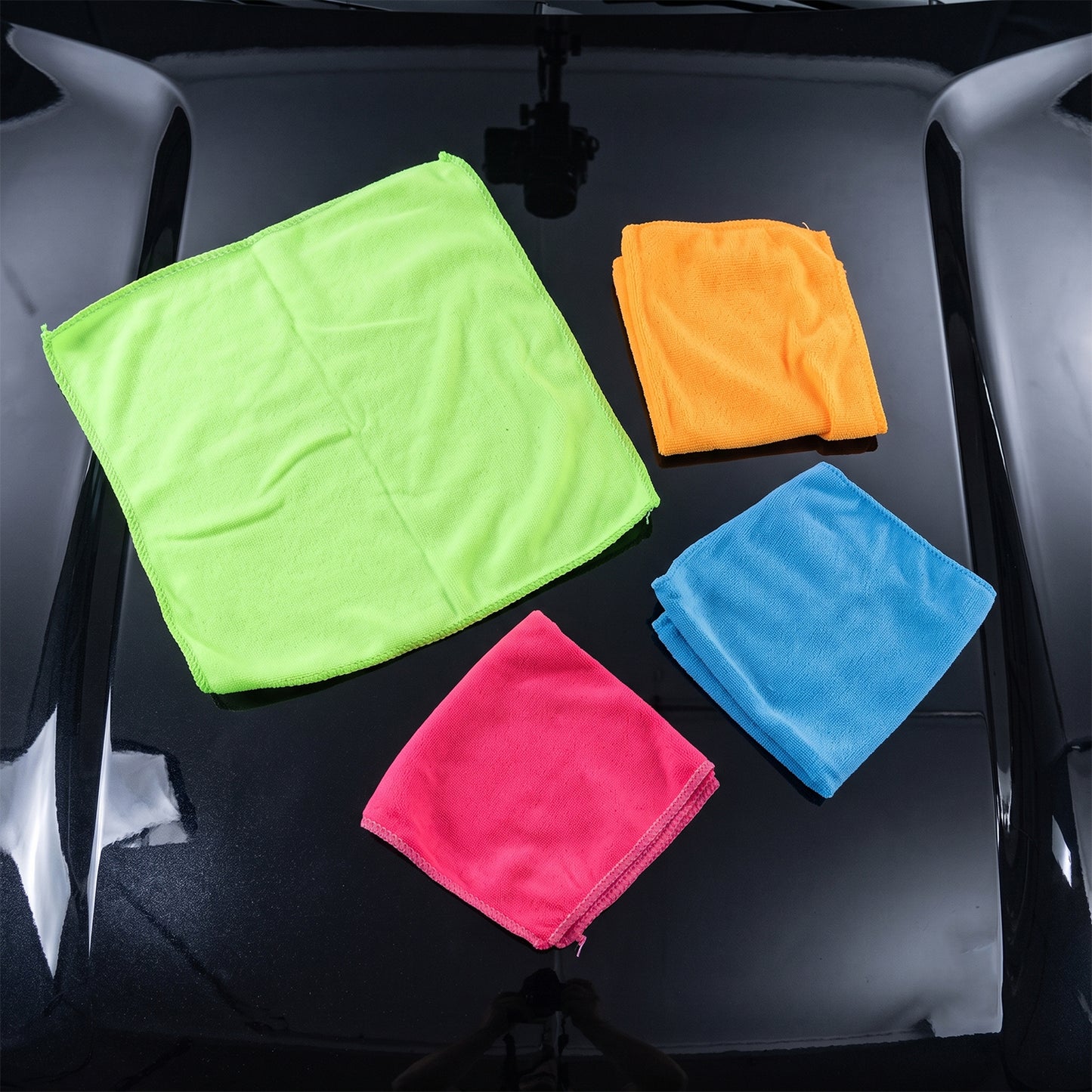 Microfibre Cleaning Cloth Set 30x30 cm for Home Kitchen and Glass (4 Pc Set)
