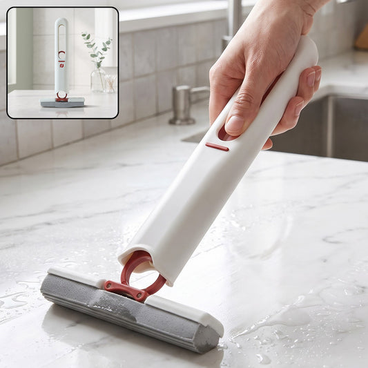 Mini Mop – Portable Self-Squeeze PVA Sponge for Home | DeoDap