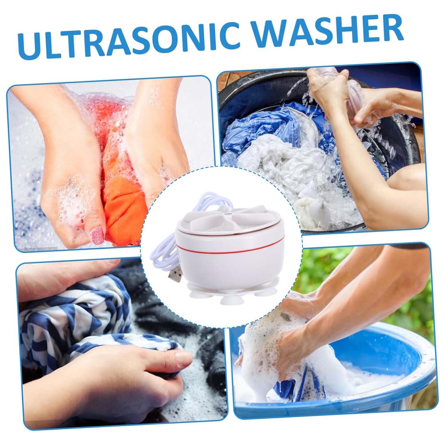 मिनी वॉशिंग मशीन टर्बाइन वॉशिंग मशीन डोर हिंज लाइटवेट टर्बो वॉशर USB केबल के साथ घर, कैम्पिंग, कॉलेज, कमरे के उपयोग के लिए