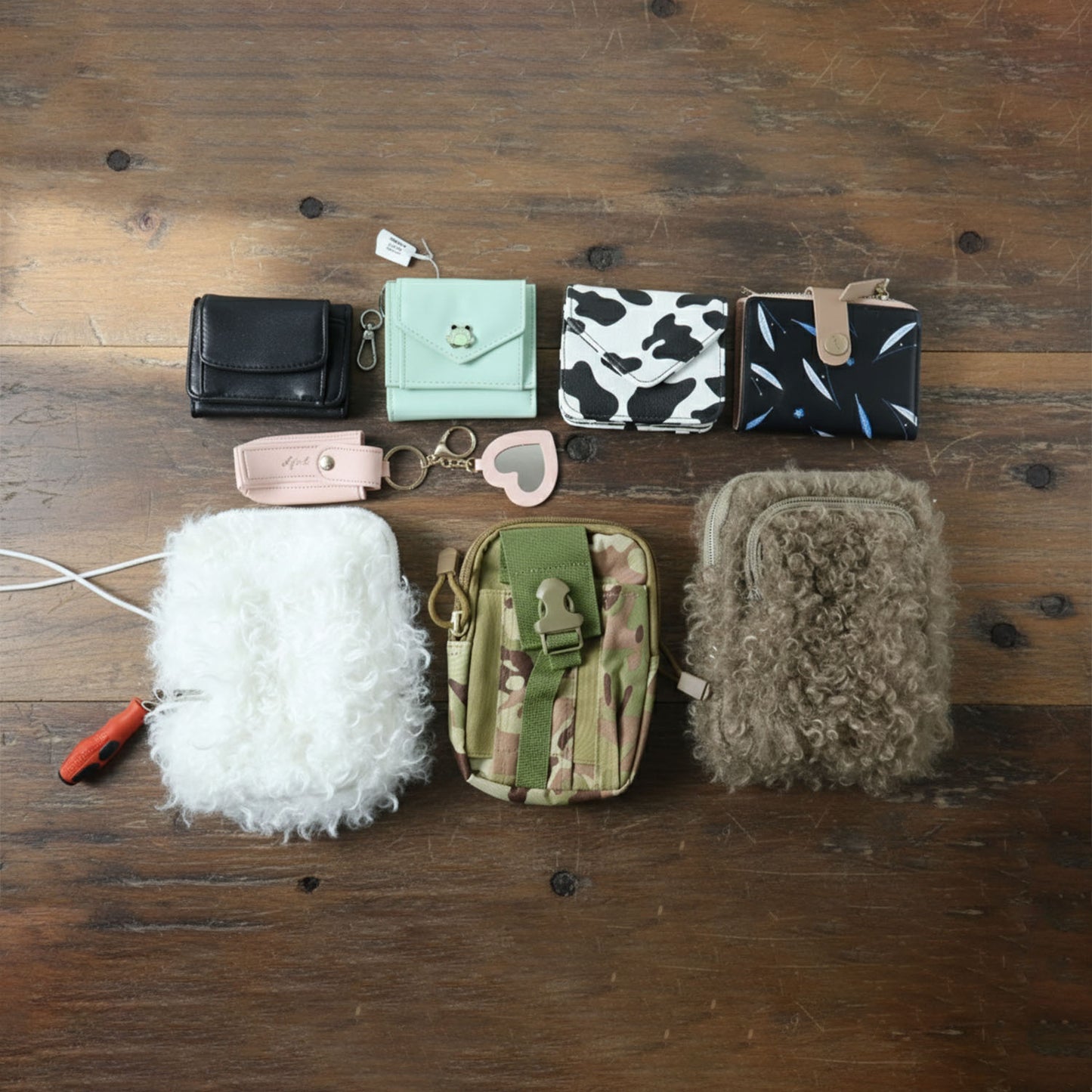Lightweight zipper coin wallet