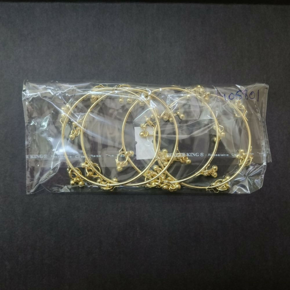 Pair of ethnic Kashmiri bangles with detailed metalwork