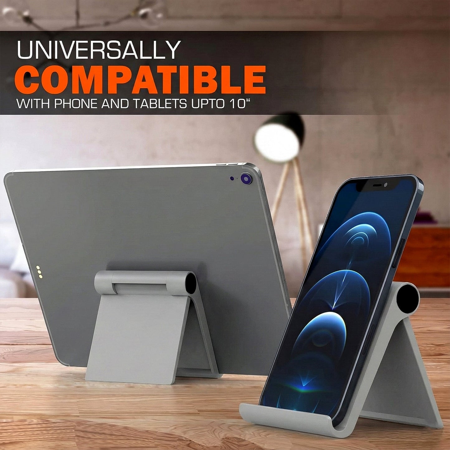Customize Plastic Foldable Desktop Mobile Stand (1 Pc)