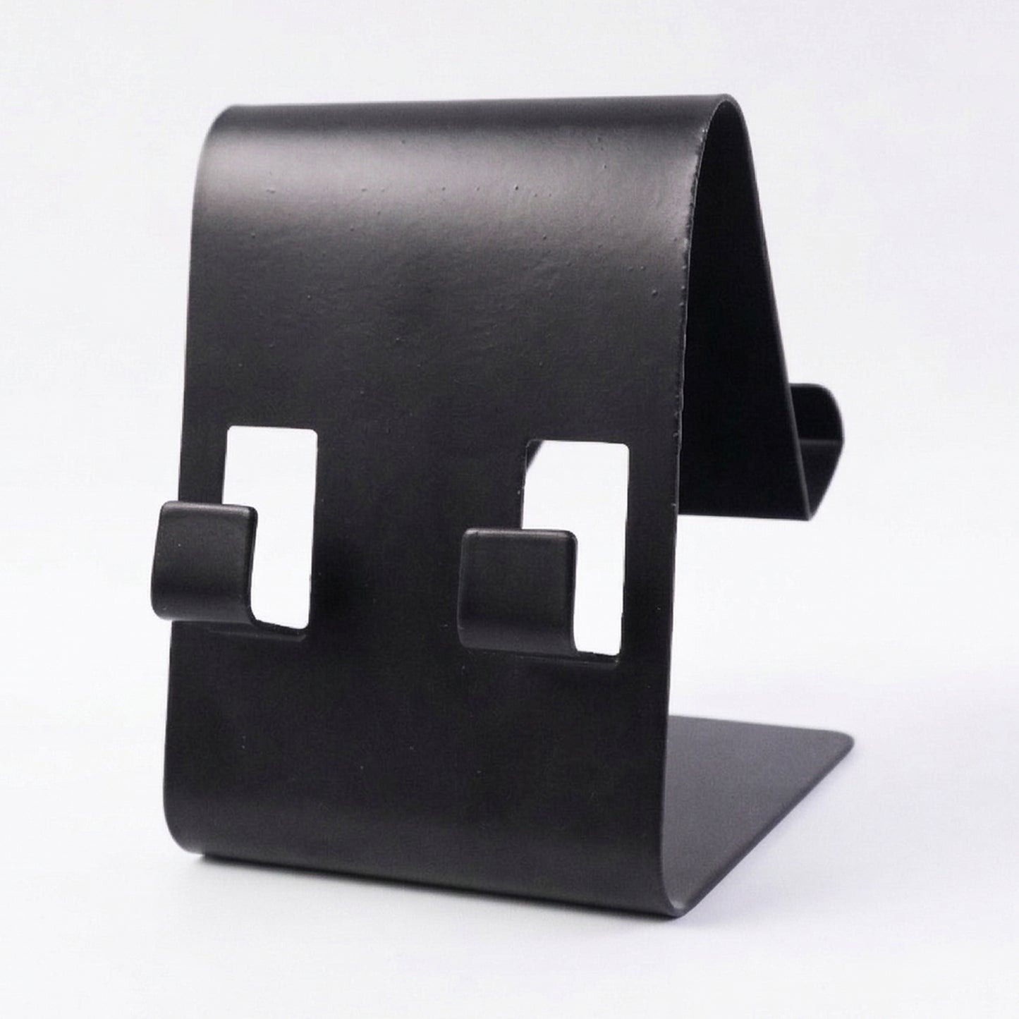 Stable metal phone stand in black