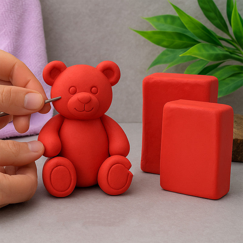 Camlin Modelling Clay – Red Shade, 150g Non-Toxic & Soft Clay for Kids’ Creative Craft and Educational Use