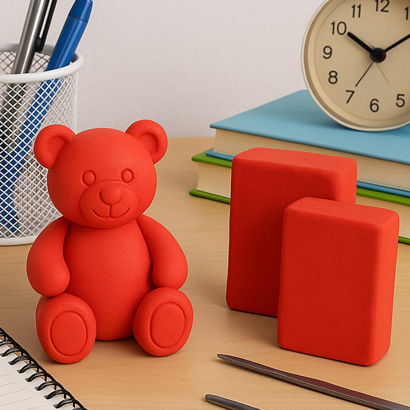 Camlin Modelling Clay – Red Shade, 150g Non-Toxic & Soft Clay for Kids’ Creative Craft and Educational Use