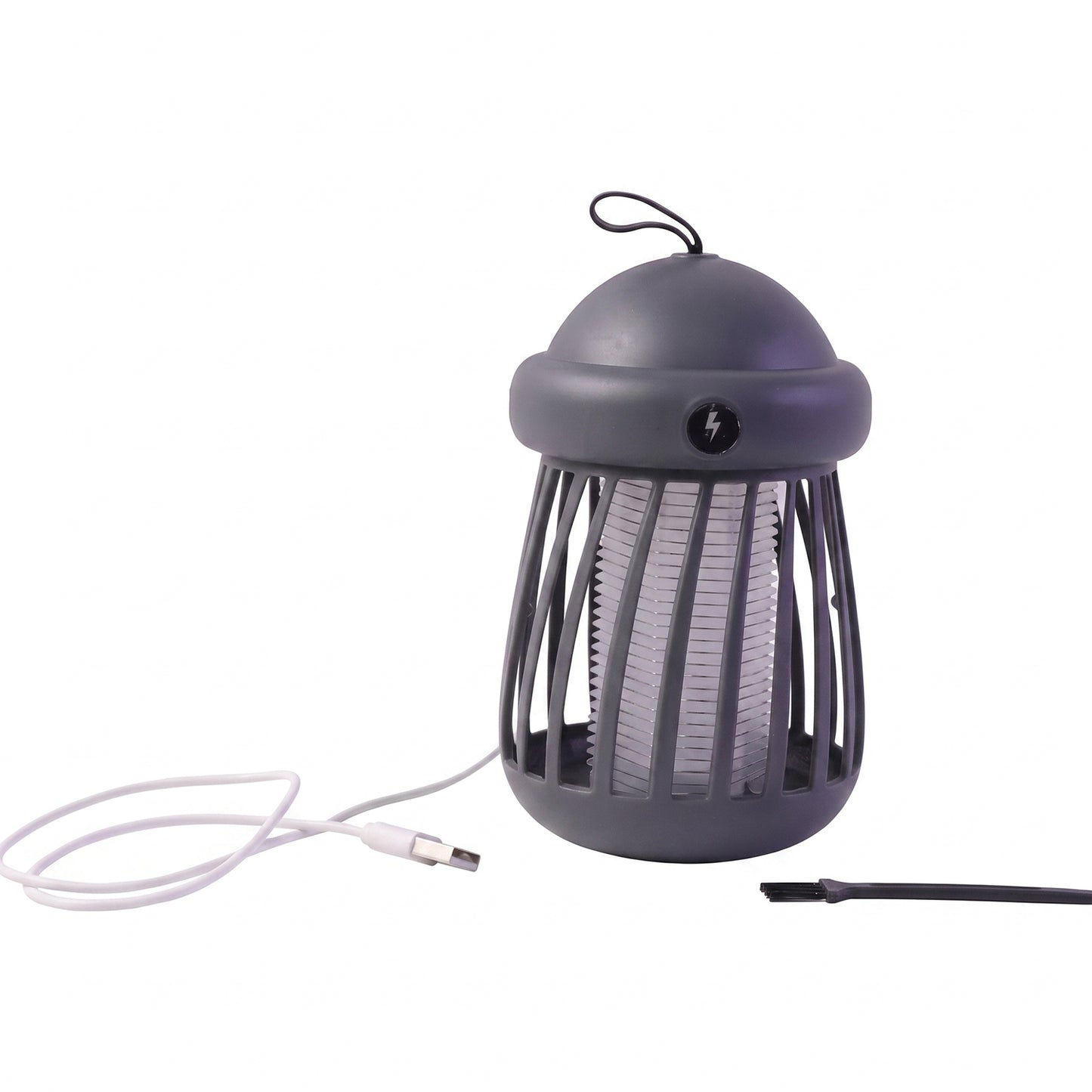 USB Rechargeable Electric Shock Mosquito Killer Lamp for Indoor Use (1 Pc)