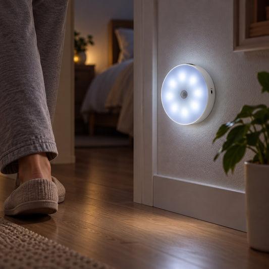 USB Rechargeable Magnetic Motion Sensor LED Light for Cabinet Home