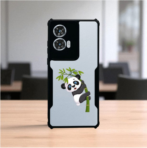 Panda and Tree Mobile Cover For Motorola Edge 50 Fusion