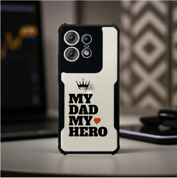 My Dad My Hero Mobile Cover For Motorola Edge 50 Pro