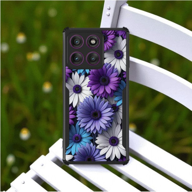 Violet Bloom Mobile Cover For Motorola Edge 60 Fusion