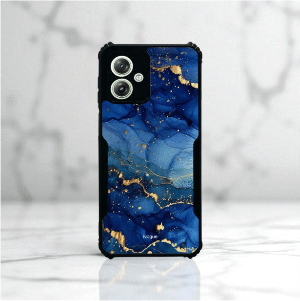 Blue Opulence Mobile Cover For Motorola G64