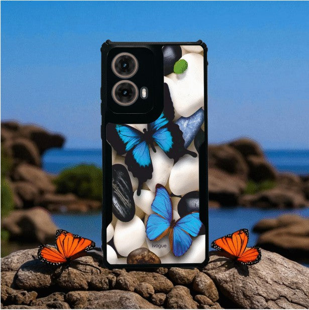 Blue Wings Beauty Mobile Cover For Motorola G85