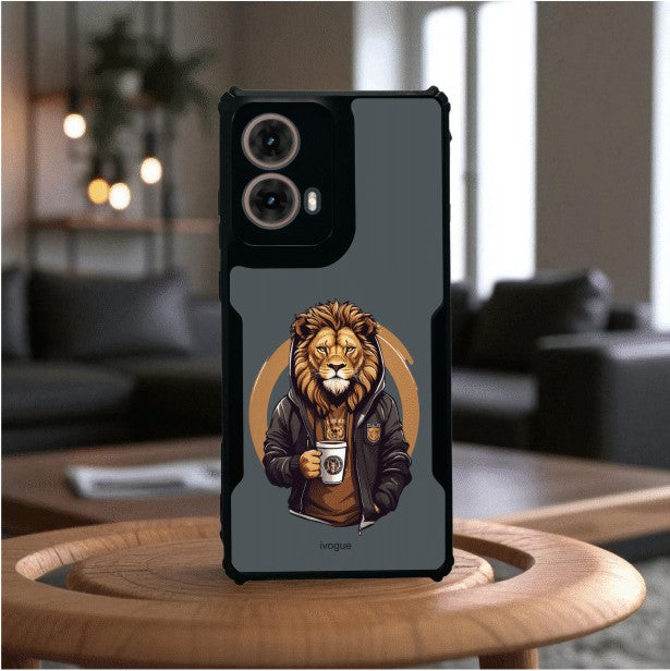 Stylish Lion Mobile Cover For Motorola G85