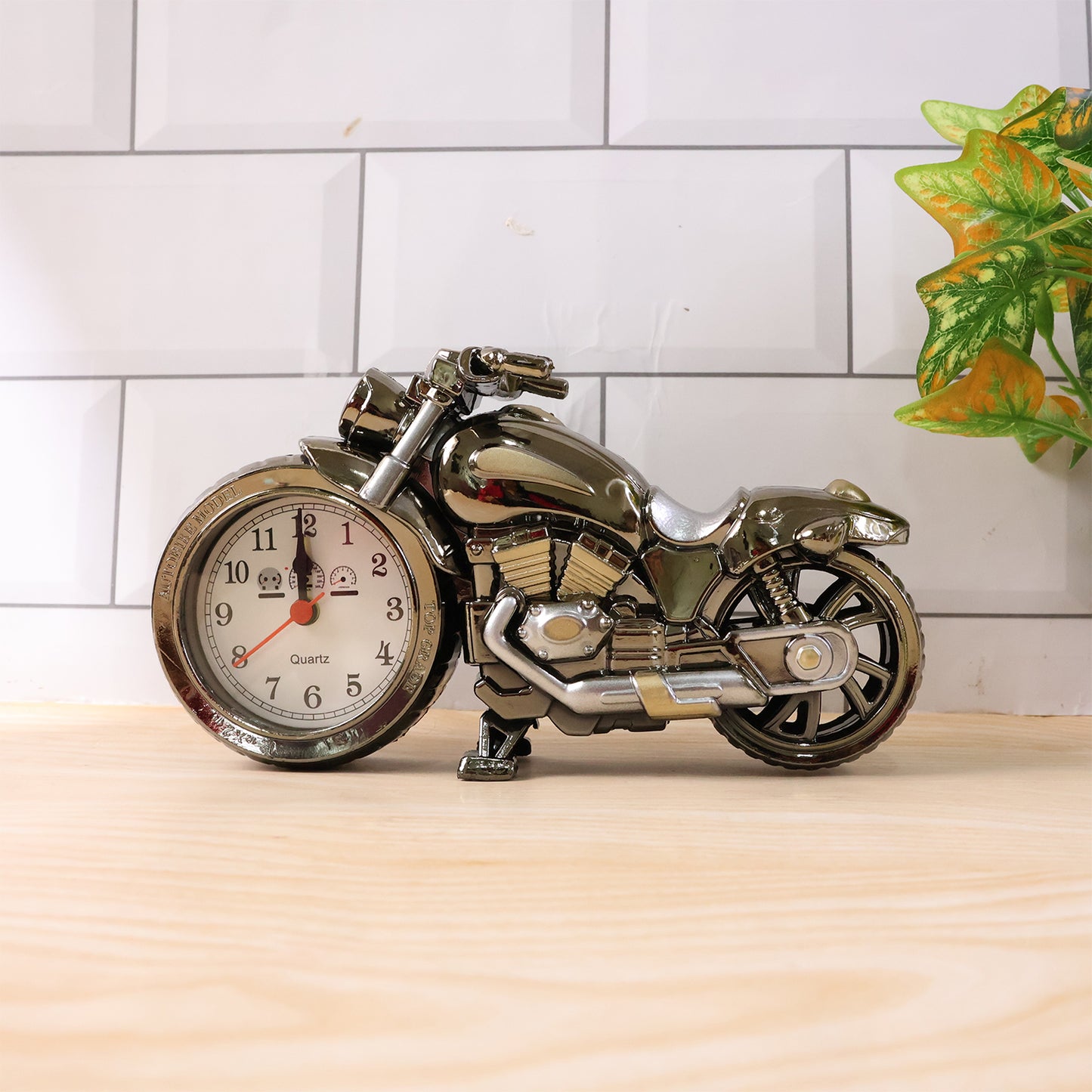 Motorcycle Alarm Clock, Motor Table Clock for Home Decor (1 Pc)