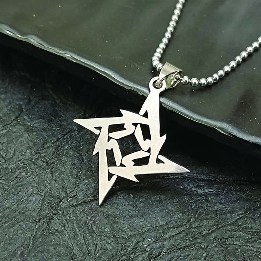 Ninja Star Chain Pendant For Men