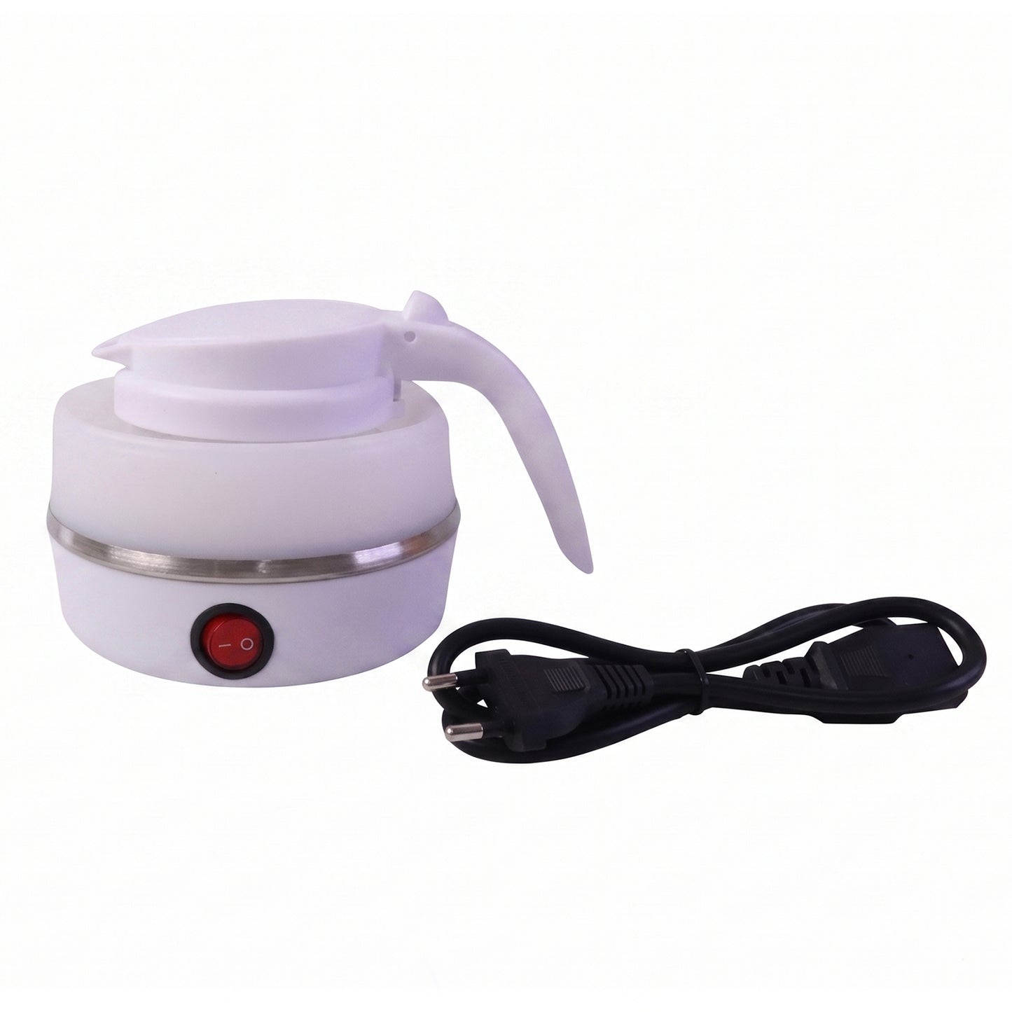 Collapsible Travel Electric Kettle 600ml Foldable Silicone Water Boiler (1 Pc)