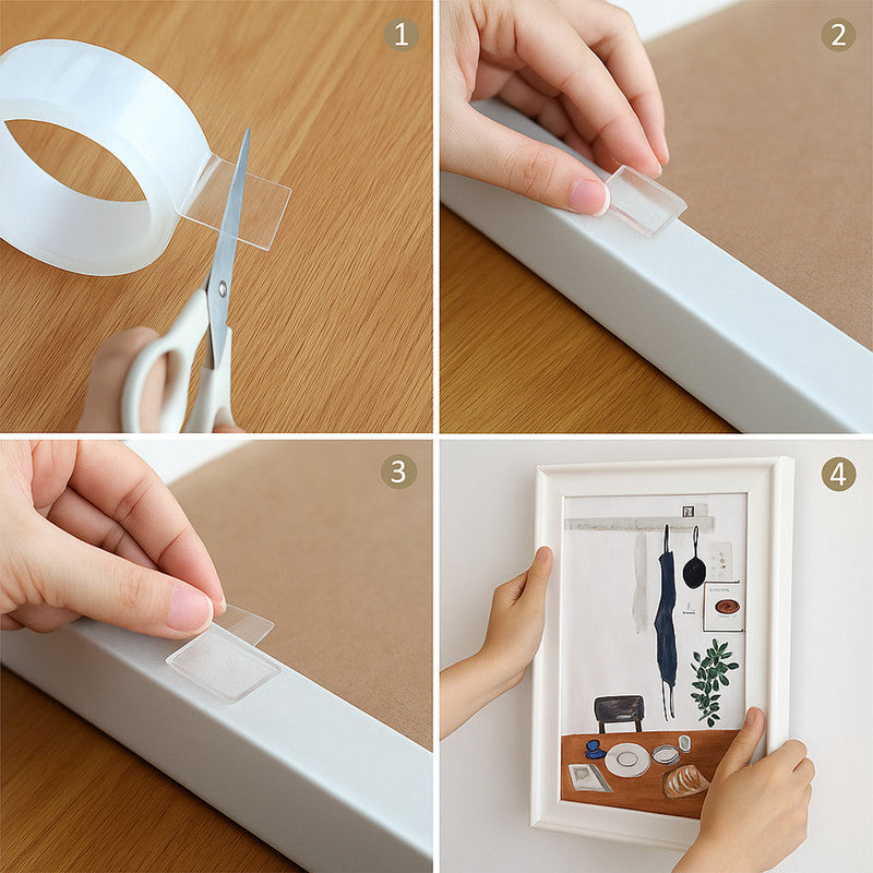 Aerotix Nano Grip Tape 3 Meter – Double-Sided Transparent Adhesive Tape