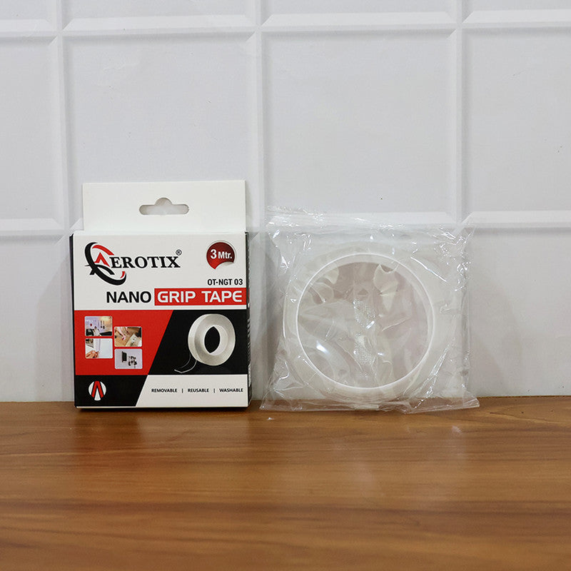 Aerotix Nano Grip Tape 3 Meter – Double-Sided Transparent Adhesive Tape