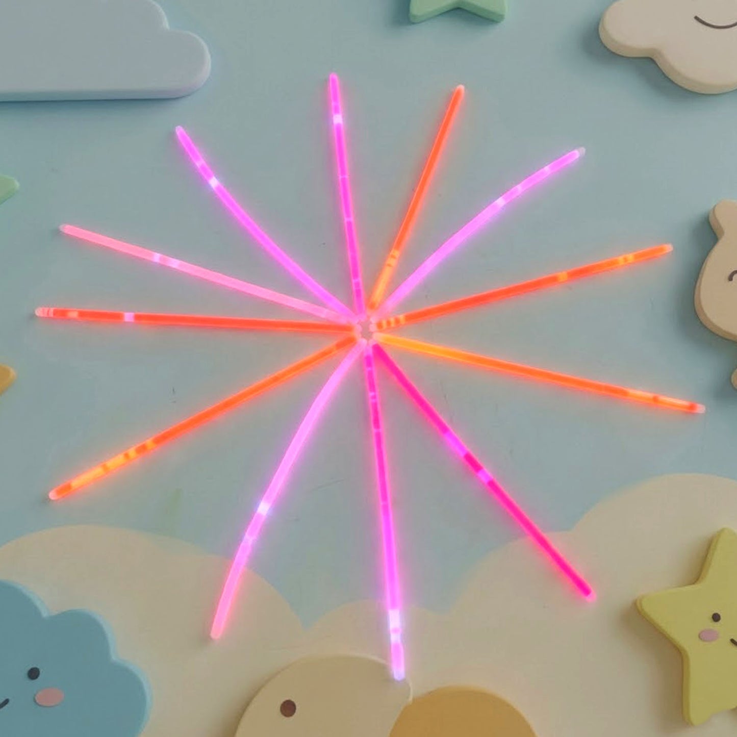 Dark Glow Chakdol Toy Set (1 Set / 13 Glow Sticks)