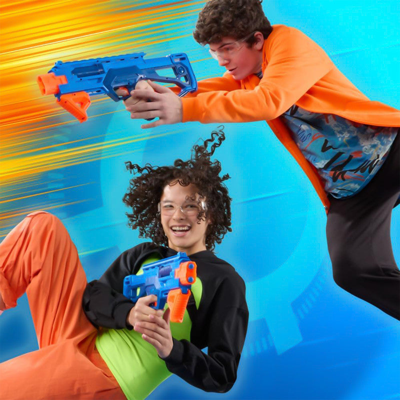 Nerf N-Series Double Impact Blaster High-Performance Foam Dart Gun with 12 Darts