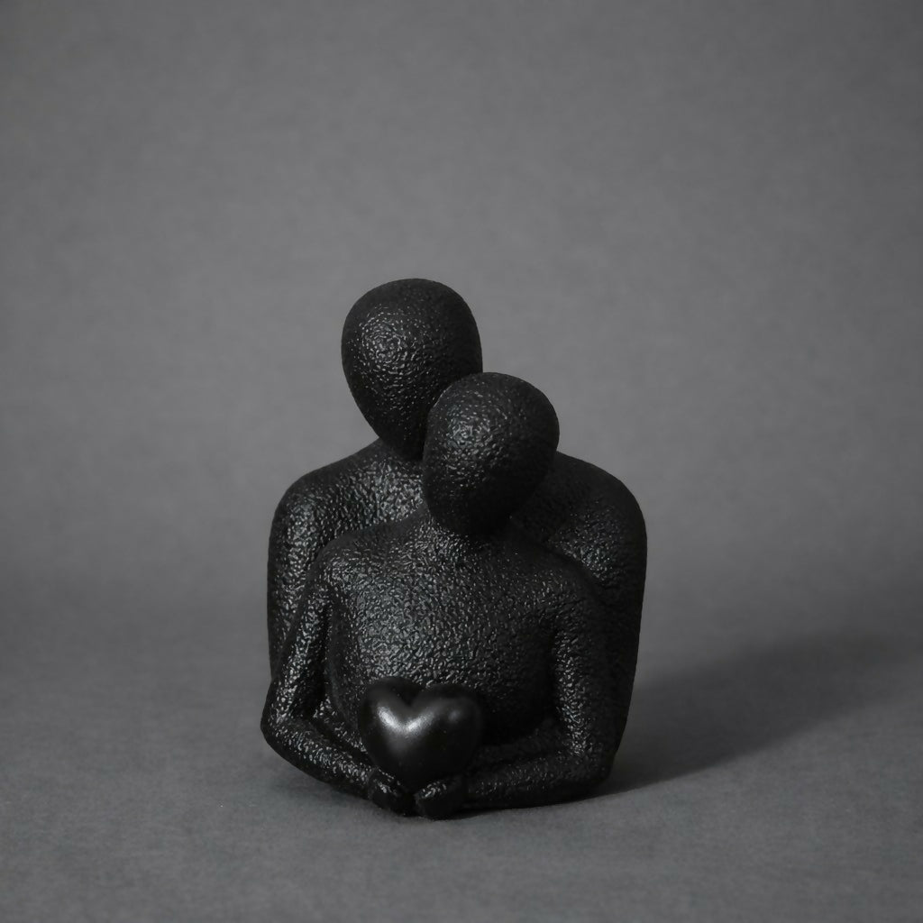 Couple Holding Heart Abstract Decorative Showpiece for Home and Office