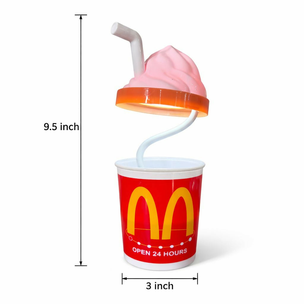 Ice Cream Style LED Desk Lamp with Pen Holder Flexible Study Lamp