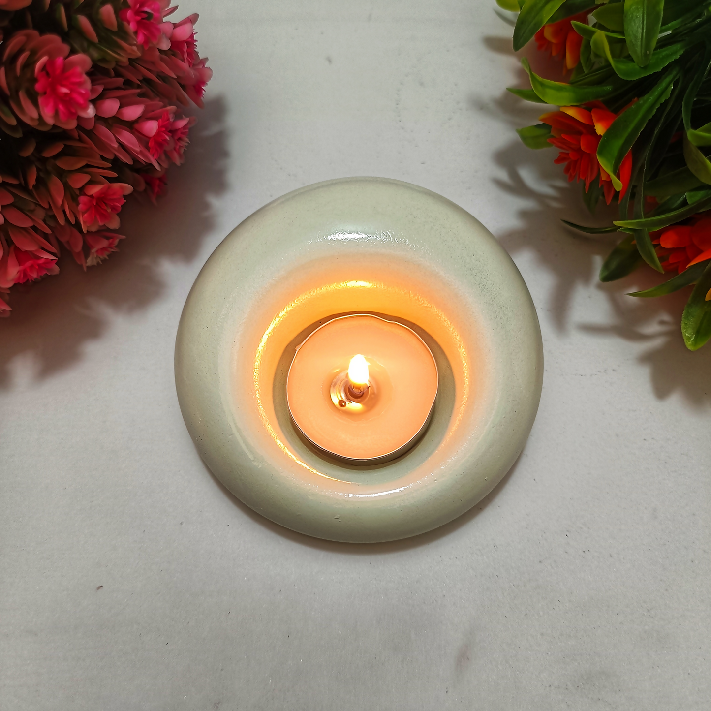 Traditional Gadi Diya – Handmade Layered Base Antique Style for Diwali, Navratri, Mandir & Cultural Home Décor